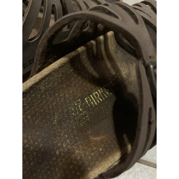 Birkenstock Granada Sandals Leather Slide Open Toe Brown Women's 37 EU, 6.5 US - Picture 6 of 8